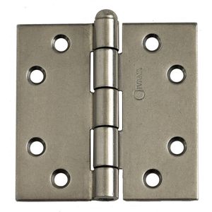 Ivana Klepscharnier 76x76mm RVS Vierkant Rechte Hoek