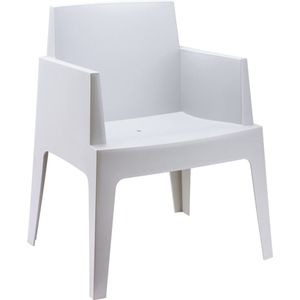 Alterego Lichtgrijze design stoel 'PLEMO'