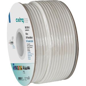 Axing SKB39501 coax-kabel No Nee 100 m Wit