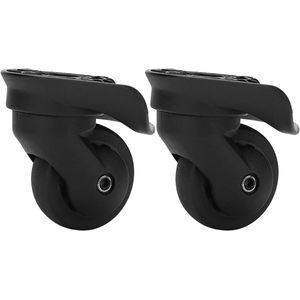 2PCS Universal Outdoor A52 Single Row Suitcase Luggage Wheels Replacement with Screws