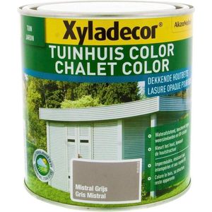Xyladecor Tuinhuis Color - Houtbeits - Mistral Grijs - Mat - 1L