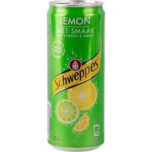 Schweppes Lemon Blikjes 33cl Tray 24 Stuks frisdrank