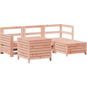 vidaXL 5-delige Loungeset massief douglas vurenhout - Loungeset - Loungesets - Tuinset - Tuinbank