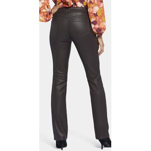 NYDJ Marilyn Straight Jeans Zwart Coating Premium Denim | Cordovan Coated