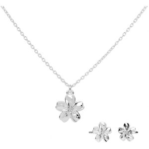 ARLIZI 2374 Sieradenset vergeet me niet bloem - sterling zilver