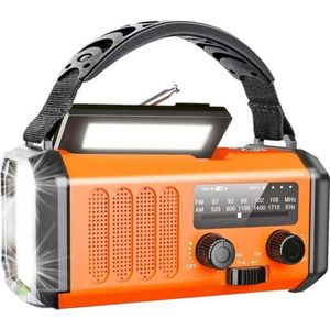 Solar Noodradio - Powerbank en Zaklamp - Ideaal Voor Outdoor Survival