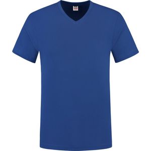 Tricorp T-shirt V-hals fitted - Casual - 101005 - Royalblauw - maat XXL