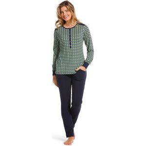 Grafisch patroon pyjama Pastunette - Groen - Maat - 48