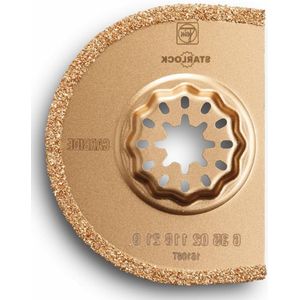 Hardmetalen zaagblad 75 mm Starlock opname - 1 stuk - Gesegmenteerd - Zaagbreedte 22 mm - Voor uitsnijden beschadigde tegelvoegen - Frezen sleuven bouwmaterialen
