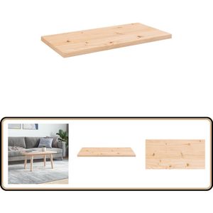 vidaXL Tafelblad - 80x40 cm - Massief Grenenhout Tafelblad - Grenenhout - Hout - Vintage Stijl - Rustic