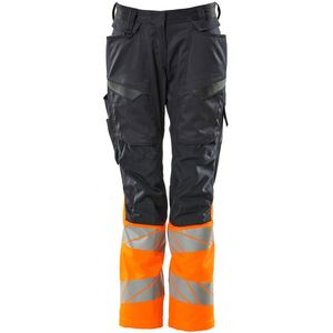 Mascot Accelerate Safe Broek met kniezakken 19678-236 - donkermarine/hi-vis oranje