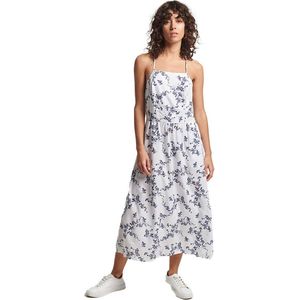 Superdry Vintage Cami Maxi Jurk Wit S Vrouw