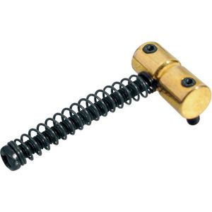 Brugzadel, metaal, goud, Jocker/ Puncher bass, p=20, inclusief veer en schroef, 4-pack