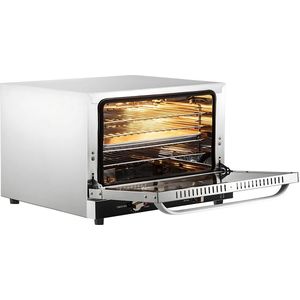 Elektrische Convectie oven 47L – Tafelmodel Oven met Hete lucht oven – Incl. Dienbladen - Heteluchtoven