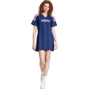 adidas Sportswear Tiro Cut 3-Stripes Jacquard T-shirtjurk - Dames - Blauw- S