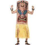 Smiffy's - Totempaal Kostuum - Totempaal Kostuum Man - Geel, Bruin - One Size - Carnavalskleding - Verkleedkleding