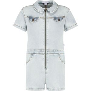 MAYCE zomer jeans jumpsuit meisjes - licht blauw denim