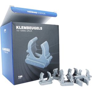 EMhub klembeugel 16 - 19mm - grijs per 100 stuks