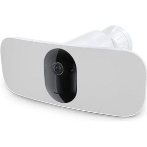 Arlo Pro 3 Floodlight draadloze WiFI beveiligingscamera voor buiten, 2K HDR, 160˚ kleurennachtzicht, sirene & krachtige spotlight (3000* lumen), bewegingsdetectie, 2-weg-audio, incl. proefp. Arlo Secure, 1 Floodlight, wit