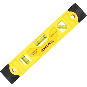 Magnetische torpedo waterpas 9-inch - Schokbestendig, met 3 bellen voor 45°, 90°, 180°