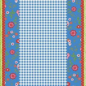 Bluuming Affairs - Behang Kinderkamer - Bloemen - Behangpapier - Blauw - 0,53 x 10 M.