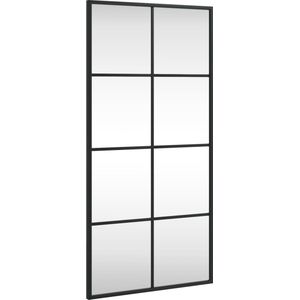 vidaXL-Wandspiegel-rechthoekig-40x80-cm-ijzer-zwart