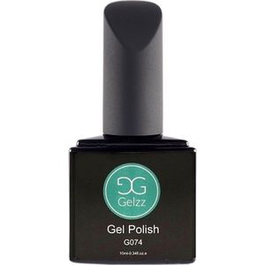 Gelzz Gellak - Gel Nagellak - kleur Mojito G074 - BlauwSparkel - Dekkende kleur - 10ml - Vegan