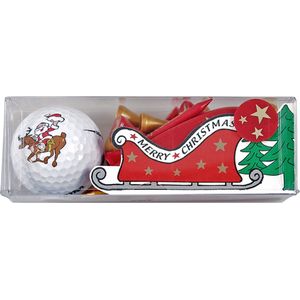 Rendier Kerstman Golfbal & Tees