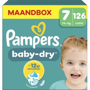 Pampers - Baby Dry - Maat 7 - Maandbox - 126 stuks - 15+ KG