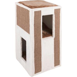 Kattenkrabpaal met Grote Sisal Kraboppervlakken en Wasbare Kussens - 40 x 40 x 78 cm