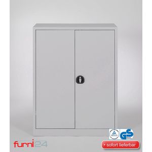 Furni24 Archiefkast staal 92 x 120 cm grijs