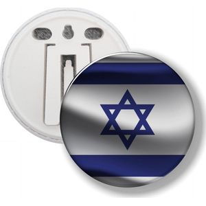 Button Met Clip - Vlag Israel