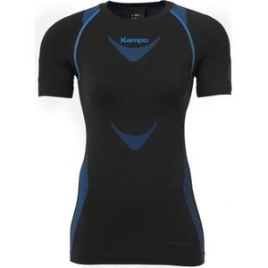 Kempa Attitude Pro Shirt Dames - thermoshirts - zwart/lichtblauw - Vrouwen