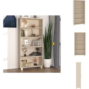 vidaXL Hoge Kast - Hoge Kasten - Buffetkast - Dressoir - Hoge kast HAMAR massief grenenhout honingbruin