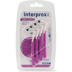 6x Interprox Plus Maxi Conical Paars PHD 2.3 4 stuks