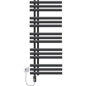Design badkamer radiator Ijzer EM 500x1200 mm antraciet LuxeBath
