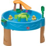 Step2 Duck Pond Watertafel - Met 6 accessoires: eendjes, spuitende kikker, schep en flipper - Waterspeelgoed voor kind - Activiteitentafel met water voor de tuin / buiten