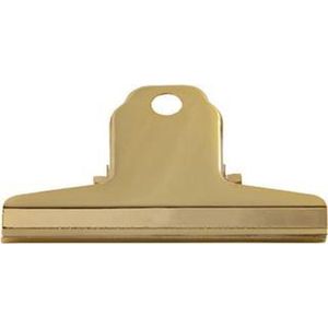 LPC Papierklem Spring clip - goud - 76 mm -10 stuks