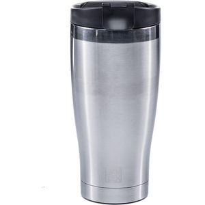 Planetary Design USA – Travel Mug – 475ml - Brushed Steel - BPA vrij - Dubbel geïsoleerd - Lekvrij