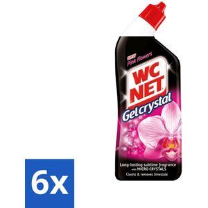 WC Net - Toilet Reiniger - Gel - Frisse Bloemen - 750 ml - Voordeelverpakking - 6 stuks