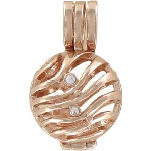 Quiges Engelenroeper Bolhouder - Dames - Roségoudkleurig Golven - 12mm