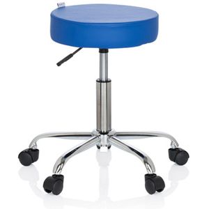 Werkkruk/Verhoogde Bureaustoel - Kunstleder - Blauw - Operator II