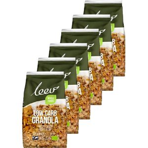 Leev® Bio | Low Carb Granola | Crunchy | 6 stuks | 6 x 350g