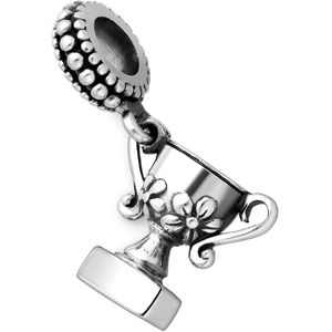 EAR IT UP - Bedel - Trofee - Beker - Bloem - 925 sterling zilver - Charm - Bead - 26 x 15,5 mm - 1 stuk