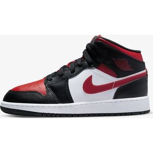 Nike Air Jordan 1 Mid (GS) Alternate Bred Toe - Black/Fire Red-White - 554725-079 - EUR 38.5