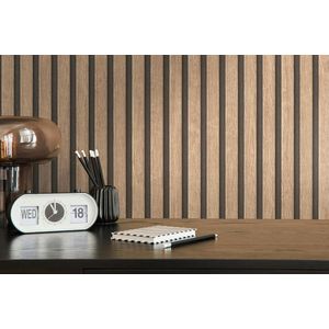 Behang houtlook beige bruin PintWalls II 391091 akoestische panelen houten wand 10,05 m x 0,53 m Made in Germany