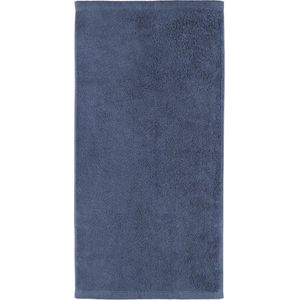 Cawö Lifestyle Uni Handdoek - Nachtblau 50x100