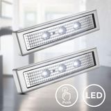 B.K.Licht - LED kastverlichting - zelfklevend - druklampen - 6.000 K - op batterij