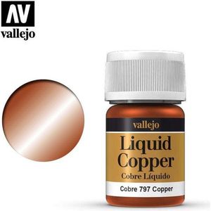 Vallejo 70797 Liquid Copper Verf potje