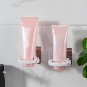 Flessendispenser - Hangend rek - Wandmontage douchegel fles - Zeeppomp - Shampoo Haak houder - Wit